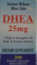 DHEA (200 instant dissolving micro tabs - 25mg each)