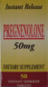 Pregnenolone (50 instant dissolving micro tabs - 50 mg each)